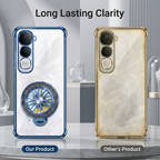 Vivo Y400 Pro 5G Premium Stress Buster Wheel Rotating Shockproof Airbags Case