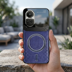 Oppo Reno 10 5G Premium Magsafe Magnetic Leather Lens Protective Case