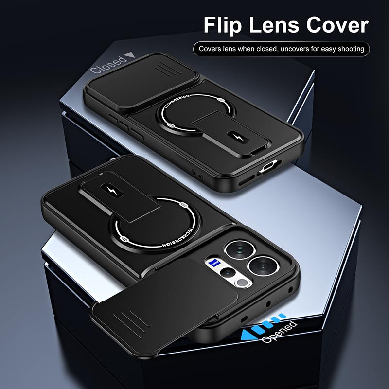 Vivo V70 5G Premium Multi-Angle Stand Case – 360° Protection with Camera Lens Guard
