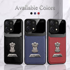 Oppo Reno 14 5G Satyamev Jayate 2-in-1 Emblem Leather Lens Protective Back Case