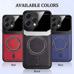 Oppo Reno 15 5G Premium Magsafe Magnetic Leather Lens Protective Case