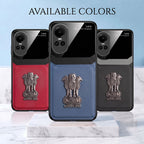 Oppo Reno 10 5G Satyamev Jayate 3D Metal Leather Back Case
