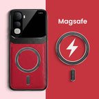 Vivo Y400 Pro 5G Premium Magsafe Magnetic Leather Lens Protective Case