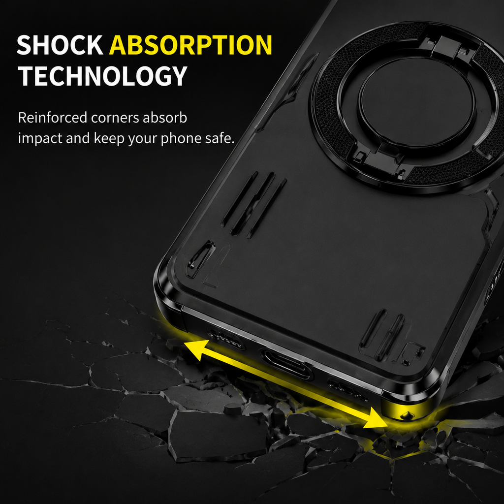 Samsung Galaxy S26 5G Shockproof Armor Magnetic Ring Stand Protective Case