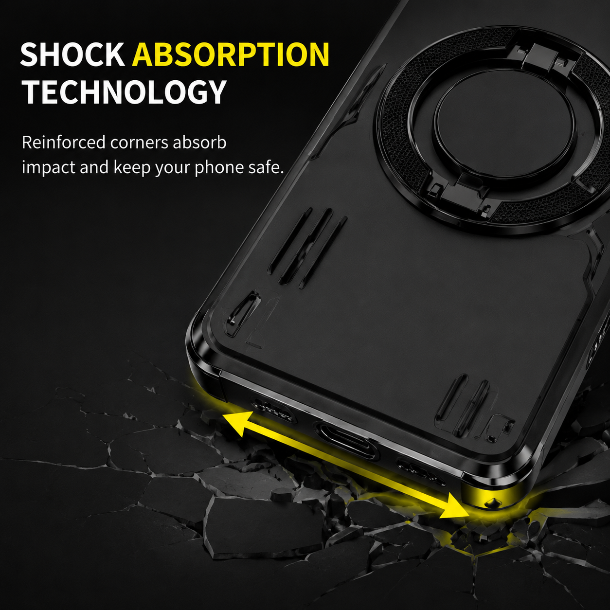 Samsung Galaxy S26 5G Shockproof Armor Magnetic Ring Stand Protective Case