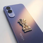 Vivo V70 FE 5G Compatible Satyamev Jayate 3D Metal Emblem Sticker