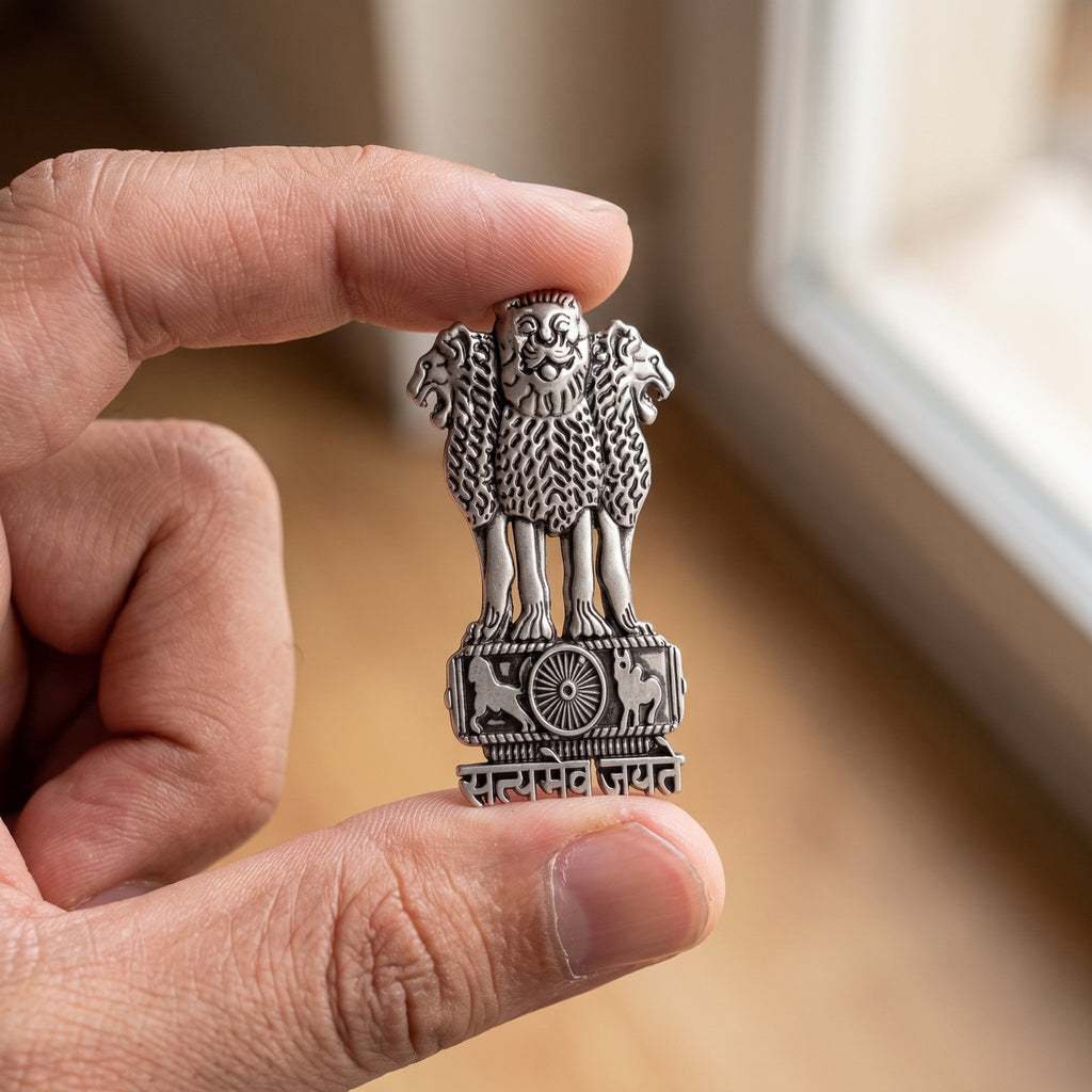CMF Phone 2 Pro 5G Compatible Satyamev Jayate 3D Metal Emblem Sticker