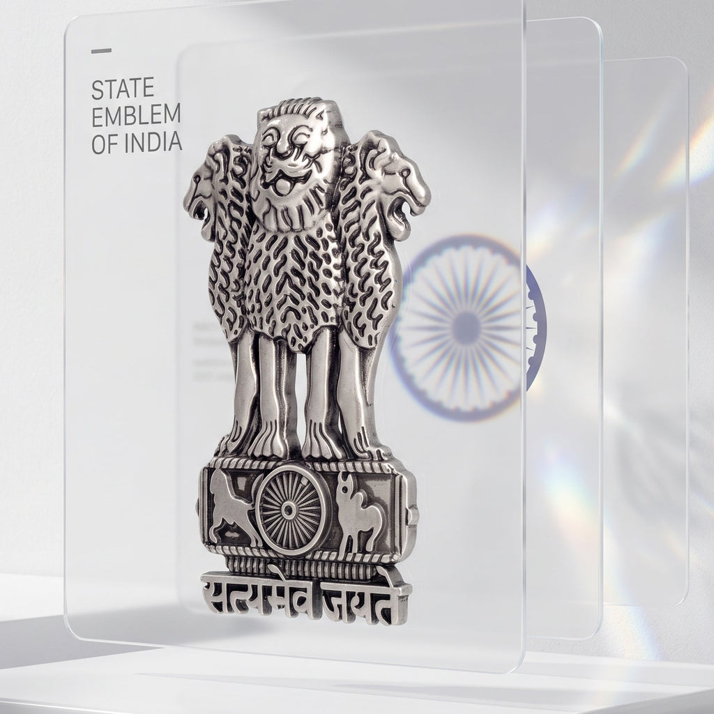 OnePlus 13s 5G Compatible Satyamev Jayate 3D Metal Emblem Sticker