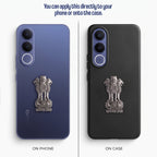 Vivo V70 FE 5G Compatible Satyamev Jayate 3D Metal Emblem Sticker