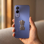 Vivo V70 FE 5G Compatible Satyamev Jayate 3D Metal Emblem Sticker
