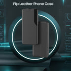 Oppo Reno 12 5G Luxury Half Window Leather Flip Case