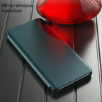 Oppo Reno 12 5G Luxury Half Window Leather Flip Case