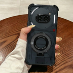 Nothing Phone 2a 5G Original Luxury Magnifier Ring Stand Shockproof Airbags Corner Case