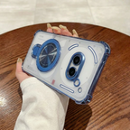 Nothing Phone 2a 5G Luxury Four Corner Invincible Bracket Ring Stand Case