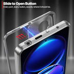 Oppo Reno 15 Pro Mini 5G Aluminium Metal Bumper Shield Transparent Back Case