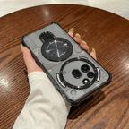 Nothing Phone 3a Pro 5G Luxury Four Corner Invincible Bracket Ring Stand Case