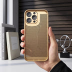 iPhone 15 Pro Max 5G Tri-Color Satyamev Jayate Mesh Electroplated Heat Dissipation Case