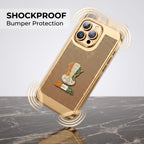 iPhone 16 Pro 5G Tri-Color Satyamev Jayate Mesh Electroplated Heat Dissipation Case