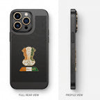 iPhone 14 Pro Max 5G Tri-Color Satyamev Jayate Mesh Electroplated Heat Dissipation Case