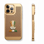 iPhone 14 Pro Max 5G Tri-Color Satyamev Jayate Mesh Electroplated Heat Dissipation Case