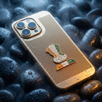 iPhone 16 Pro Max 5G Tri-Color Satyamev Jayate Mesh Electroplated Heat Dissipation Case