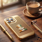 iPhone 15 Pro Max 5G Tri-Color Satyamev Jayate Mesh Electroplated Heat Dissipation Case