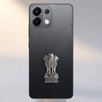 Oppo K13 5G Compatible Satyamev Jayate 3D Metal Emblem Sticker
