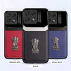 Motorola Edge 70 Pro 5G Satyamev Jayate 3D Metal Leather Back Case