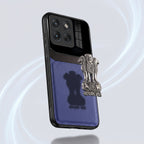 Motorola Edge 70 5G Satyamev Jayate 3D Metal Leather Back Case