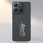 Motorola Edge 60 Pro 5G Compatible Satyamev Jayate 3D Metal Emblem Sticker