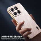 Motorola Edge 60 Pro 5G Premium Electroplated Frame Gold Thread Pattern Soft Case