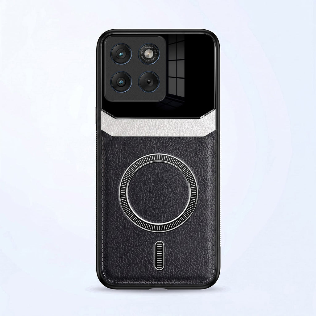 Motorola Edge 70 Fusion 5G Premium Magsafe Magnetic Leather Lens Protective Case