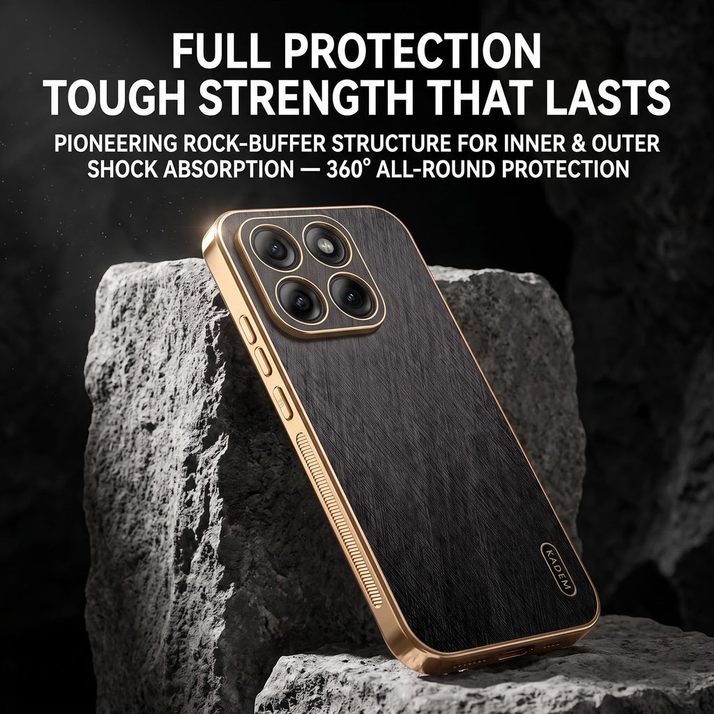 Motorola Edge 70 Fusion 5G Premium Electroplated Frame Gold Thread Pattern Soft Case