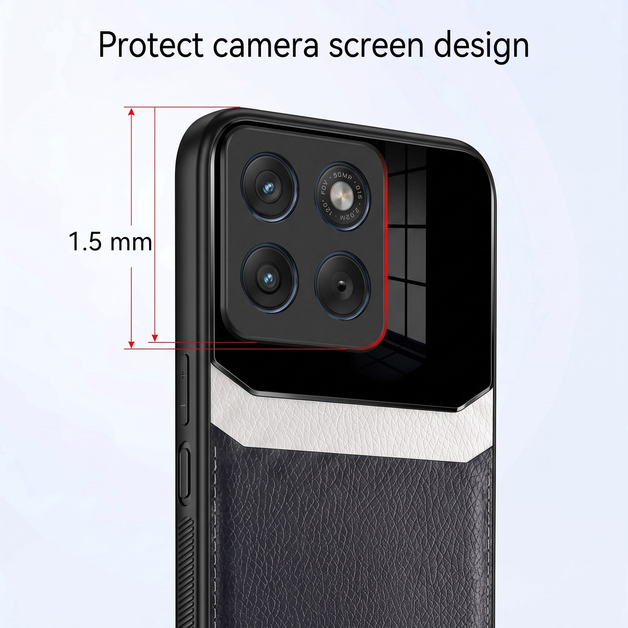 Motorola Edge 70 5G Premium Leather Lens Protective Case