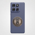 Motorola Edge 60 Pro 5G Compatible Satyamev Jayate 3D Metal Emblem Sticker
