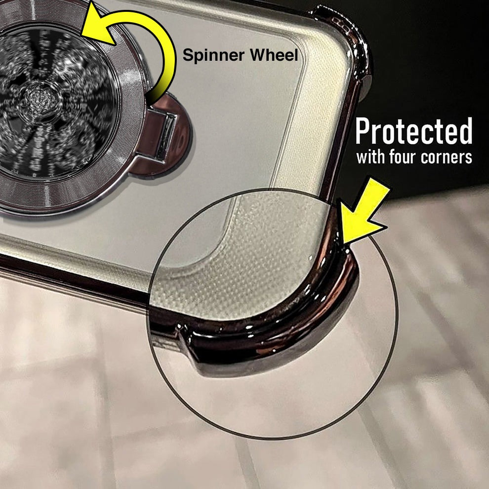 Motorola Edge 60 Pro 5G Reflective Fidget Rotating Airbag Case