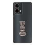 Motorola G85 5G Compatible Satyamev Jayate 3D Metal Emblem Sticker