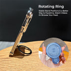 Nothing Phone 2a 5G Luxury Four Corner Invincible Bracket Ring Stand Case