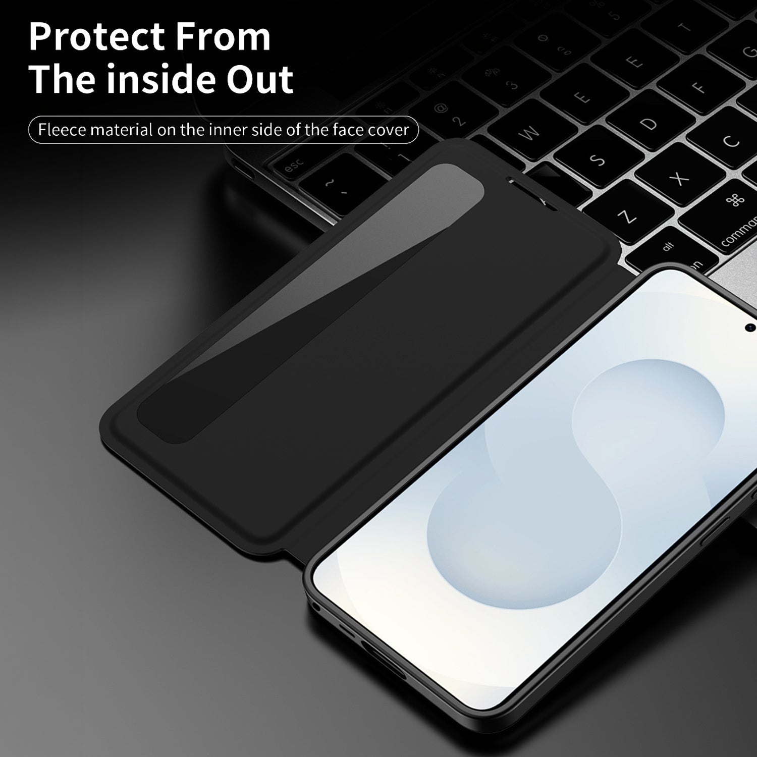Samsung Galaxy S24 FE 5G Smart Side Window Flip Leather Case
