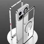 Nothing Phone 4a Pro 5G Aluminium Metal Bumper Shield Transparent Back Case