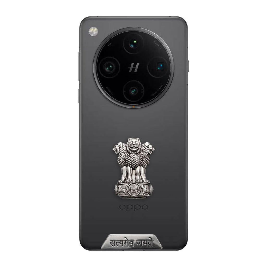 OPPO Find X8 Pro 5G Compatible Satyamev Jayate 3D Metal Emblem Sticker