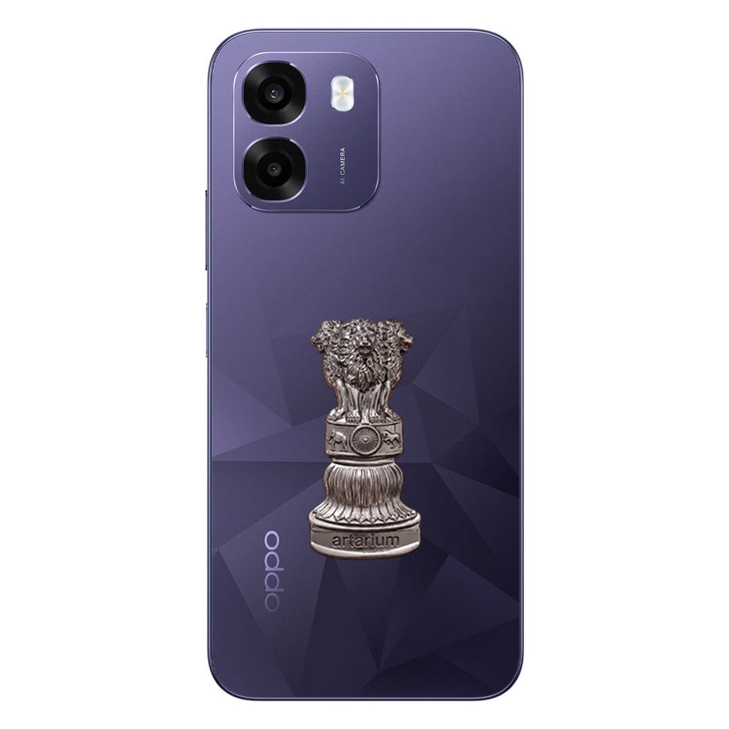 Oppo K14 5G Compatible Satyamev Jayate 3D Metal Emblem Sticker