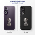 Oppo K12X 5G Compatible Satyamev Jayate 3D Metal Emblem Sticker