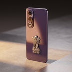 Oppo K12X 5G Compatible Satyamev Jayate 3D Metal Emblem Sticker