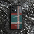 Oppo Reno 13 Luxury Grid Pattern Glass Back Shockproof Case