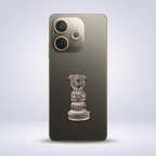 OPPO A5 Pro 5G Compatible Satyamev Jayate 3D Metal Emblem Sticker