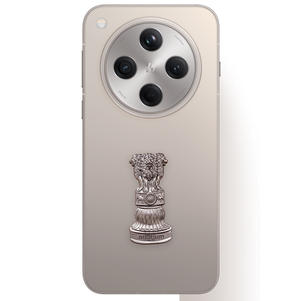 OPPO Find X8 5G Compatible Satyamev Jayate 3D Metal Emblem Sticker