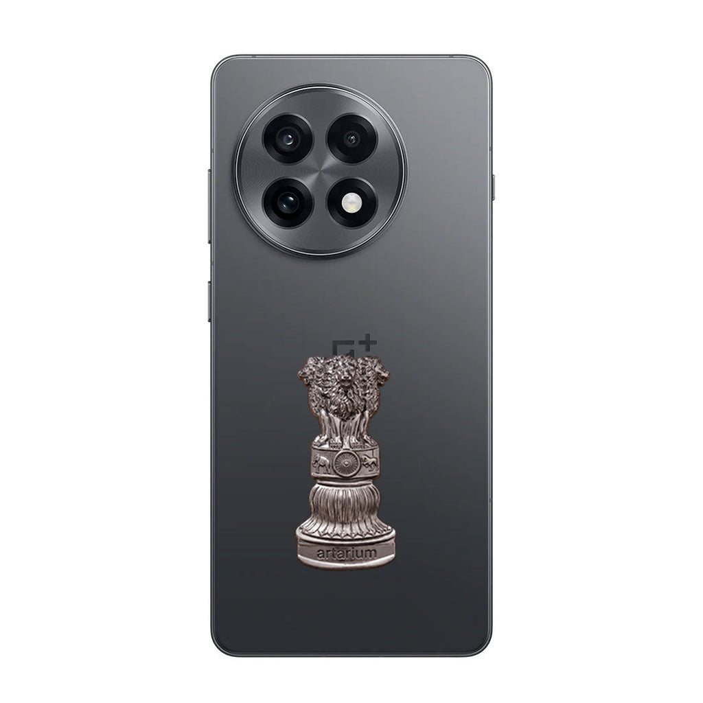 OnePlus 13R 5G Compatible Satyamev Jayate 3D Metal Emblem Sticker