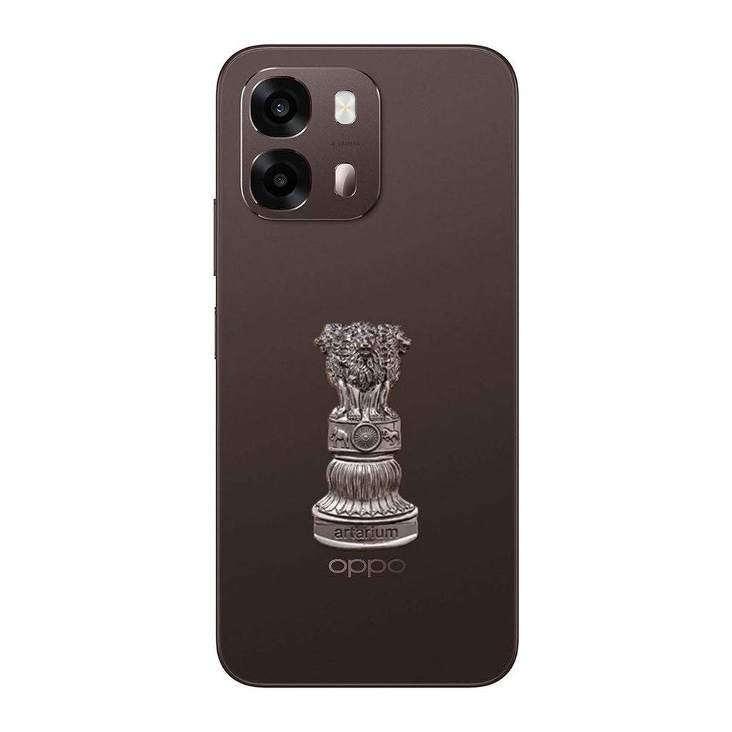 Oppo A6 Pro 5G Compatible Satyamev Jayate 3D Metal Emblem Sticker