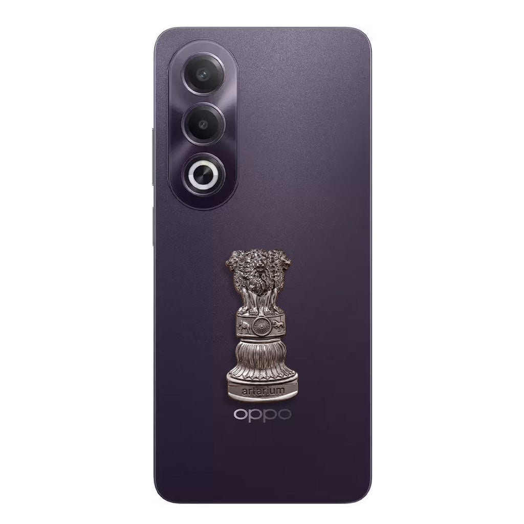 Oppo K12X 5G Compatible Satyamev Jayate 3D Metal Emblem Sticker